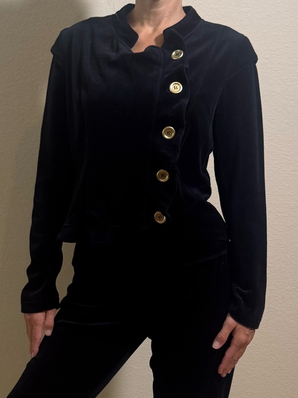 BLACK VELVET 2-PIECE SUIT